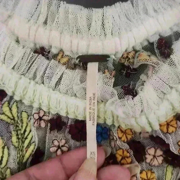 Free People Floral Bubble Top - Picture 2 of 3